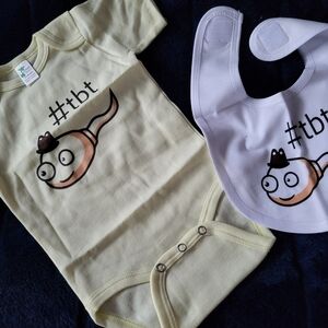 Onesie and Bib #tbt set